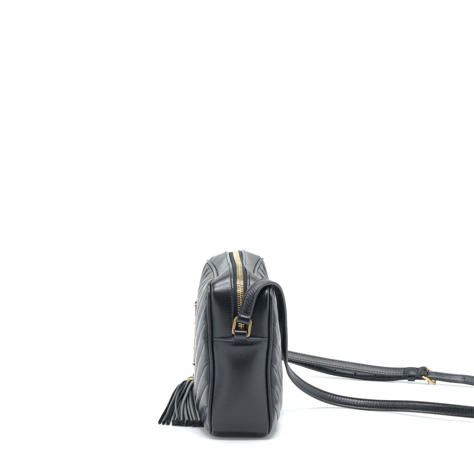YSL Saint Laurent Lou Camera Purse Calfskin Black Travel Bag