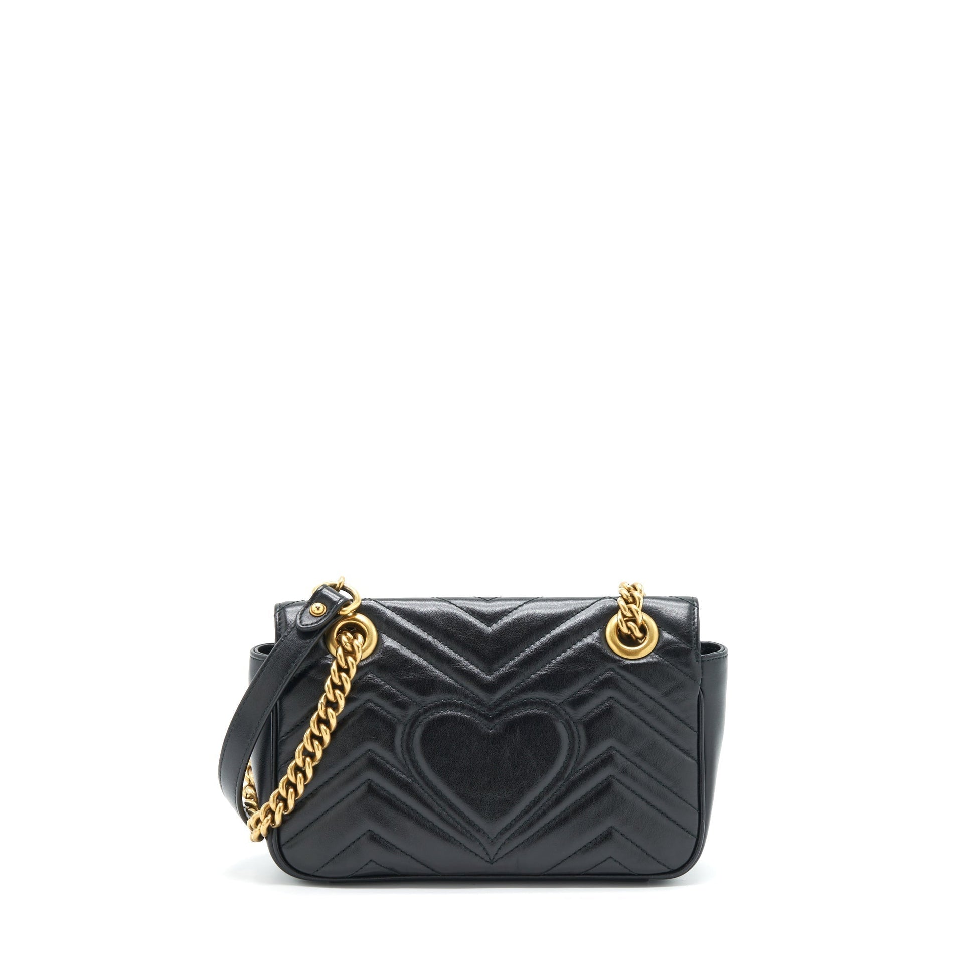 Gucci Marmont Bag Matelasse Black Travel Bag