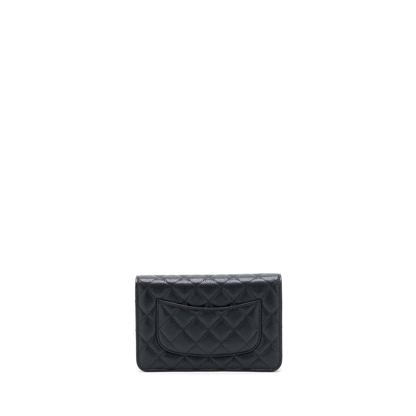 Chanel Classic On Caviar GHW Microchip Black Wallet Case Microchip 4