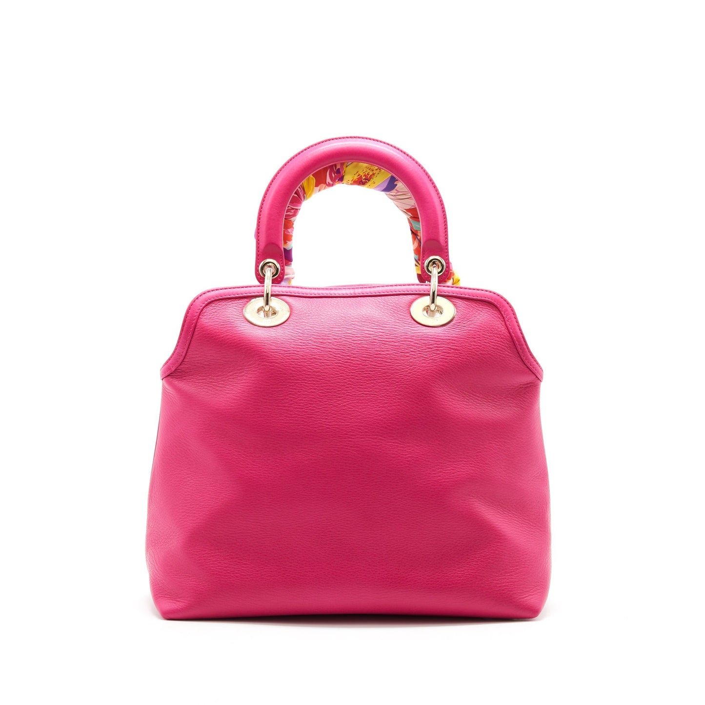 Dior Christian Granville Purse In Hot Handbag Leather Pink Travel Bag