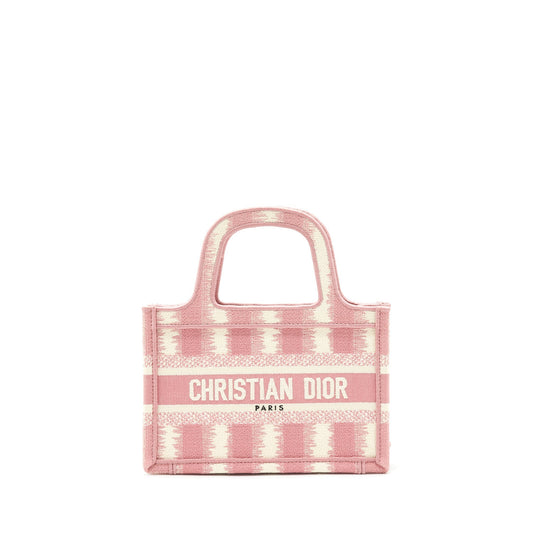 Dior Book Tote Purse Handbag White Pink Tote Bag