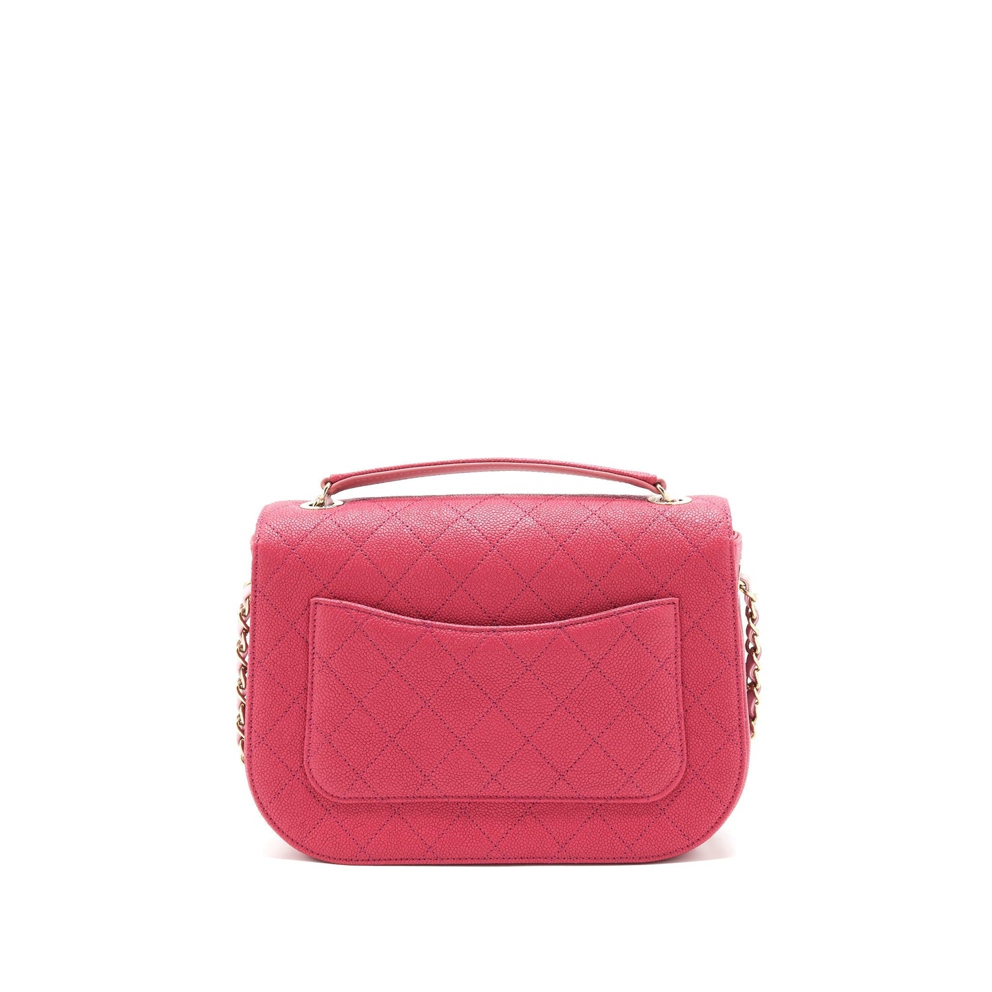 Chanel Messenger Caviar GHW Red Crossbody Bag