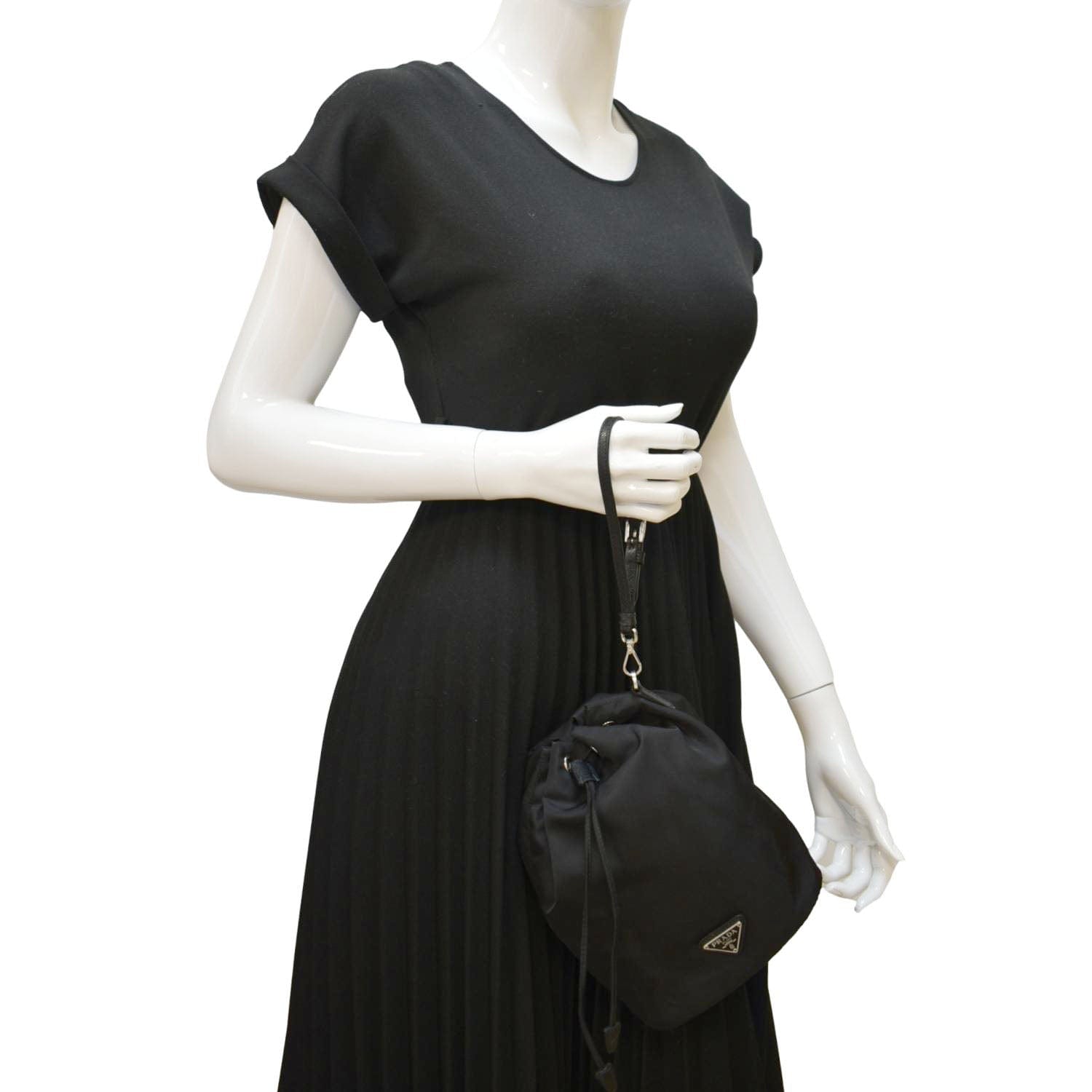 Nylon Bucket Bag Black