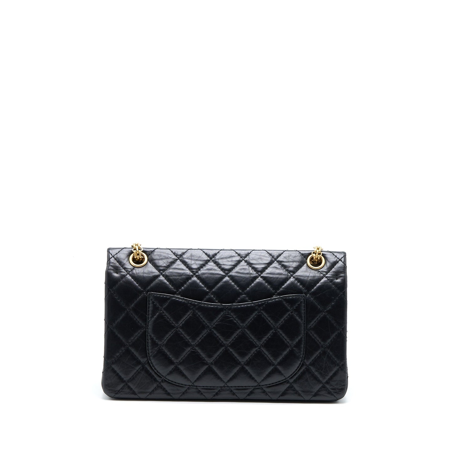 Chanel 2.55 Reissue 226 Aged Calfskin Brushed Black Handbag