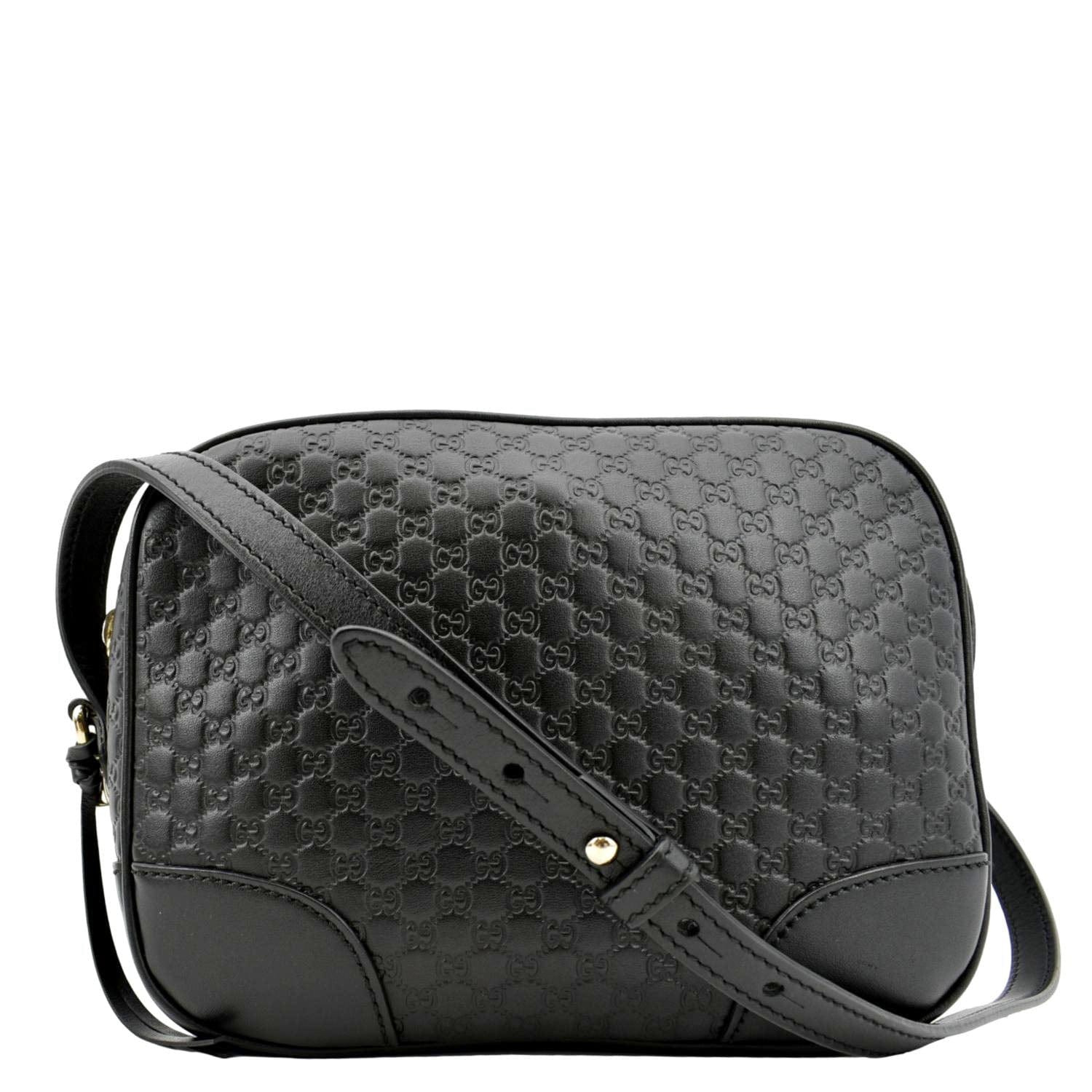 Gucci Bree Microssima Crossbody Bag Leather Black