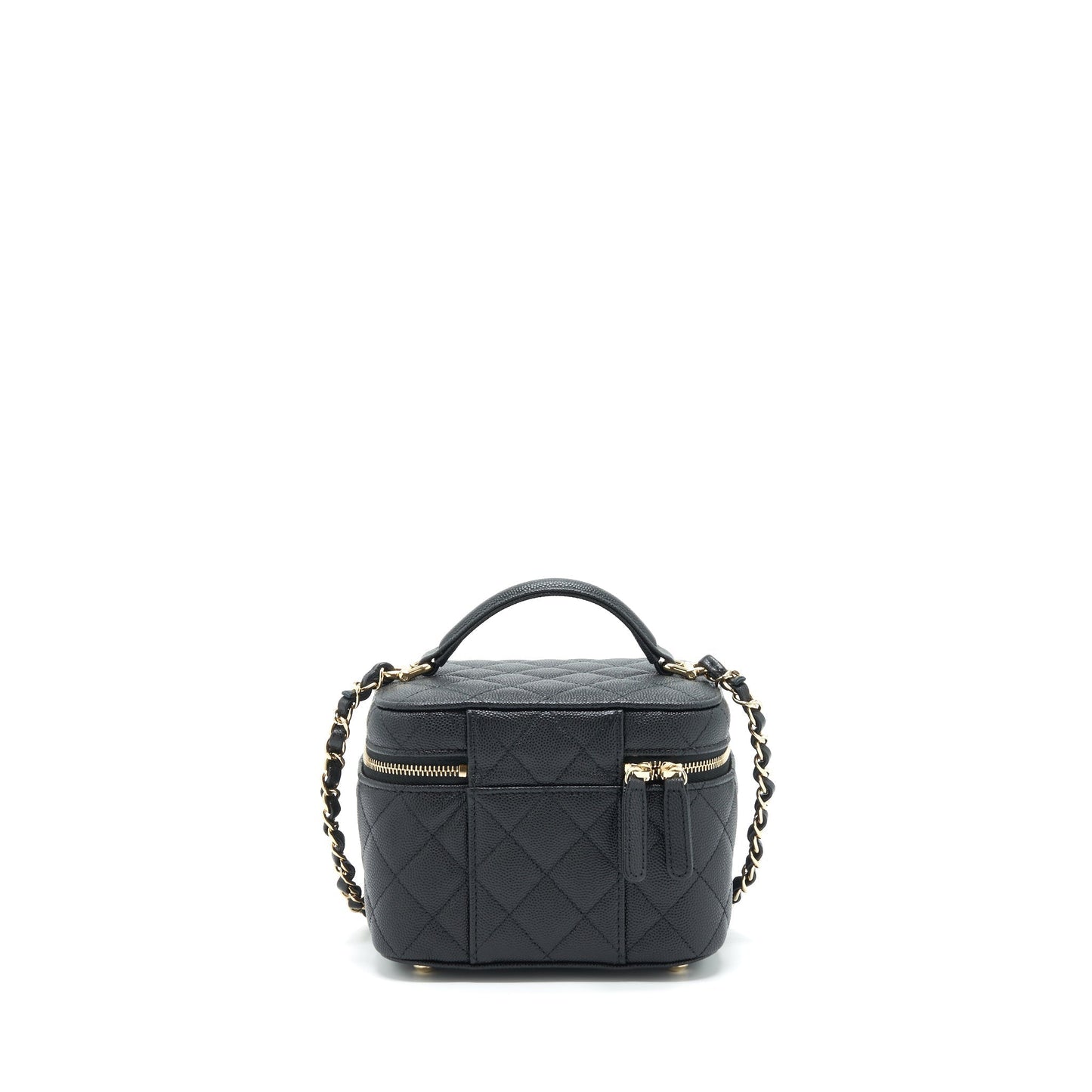 Chanel 22S Top Handle Vanity Caviar LGHW Black Handbag