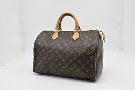 Louis Vuitton Speedy 35 Monogram Canvas Handbag Canvas 2
