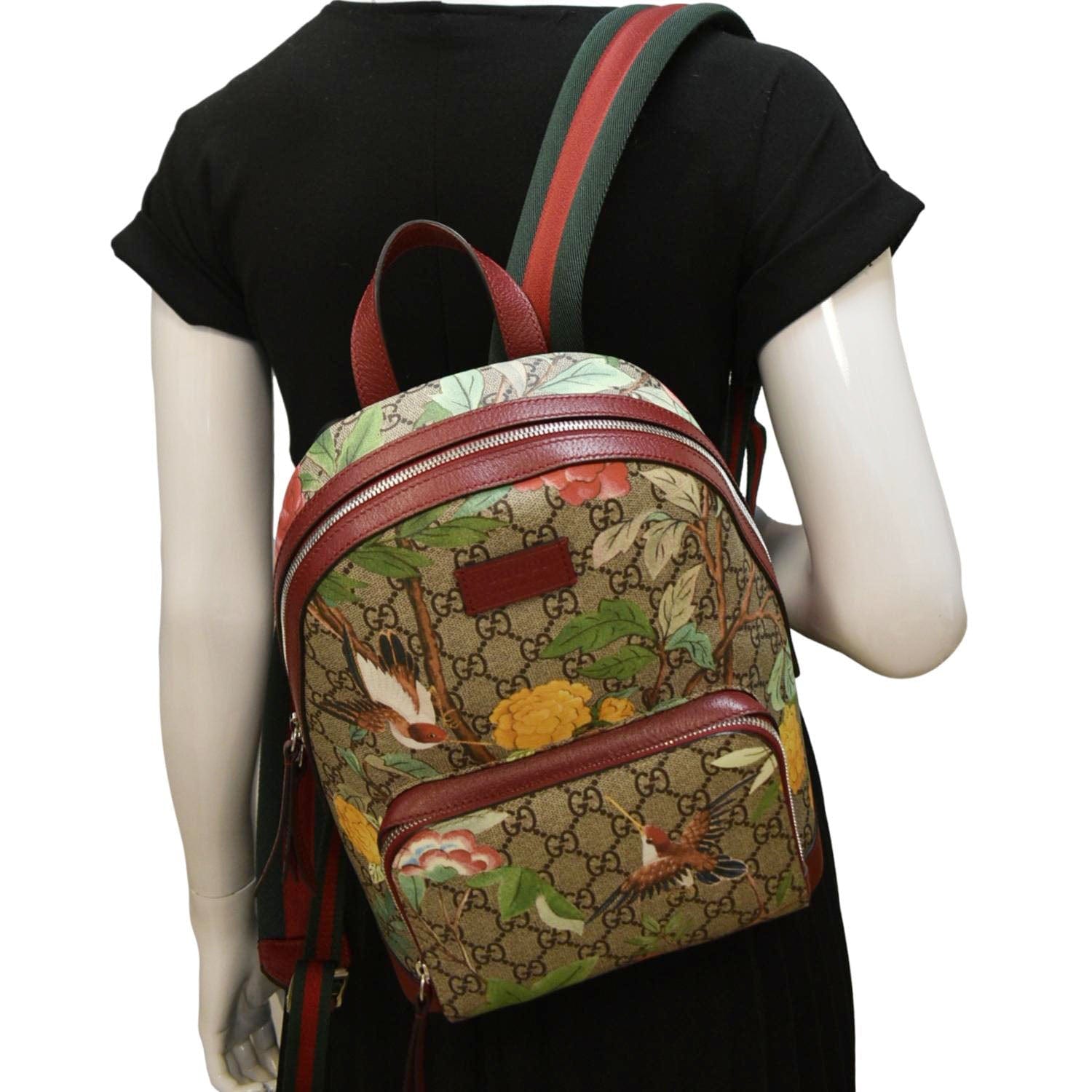Gucci Tian Print Supreme Backpack Canvas Monogram