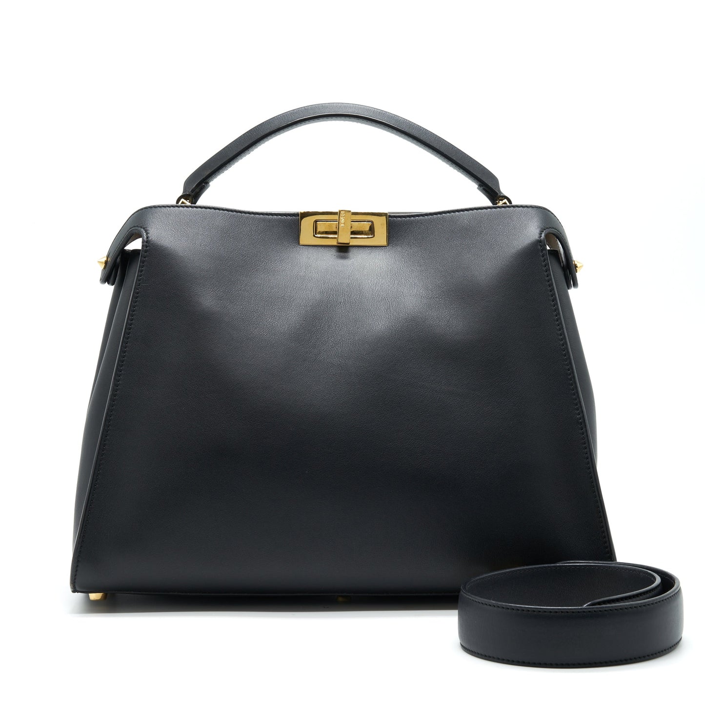 Fendi Peekaboo Purse Black Travel Bag Bag Black Ghw