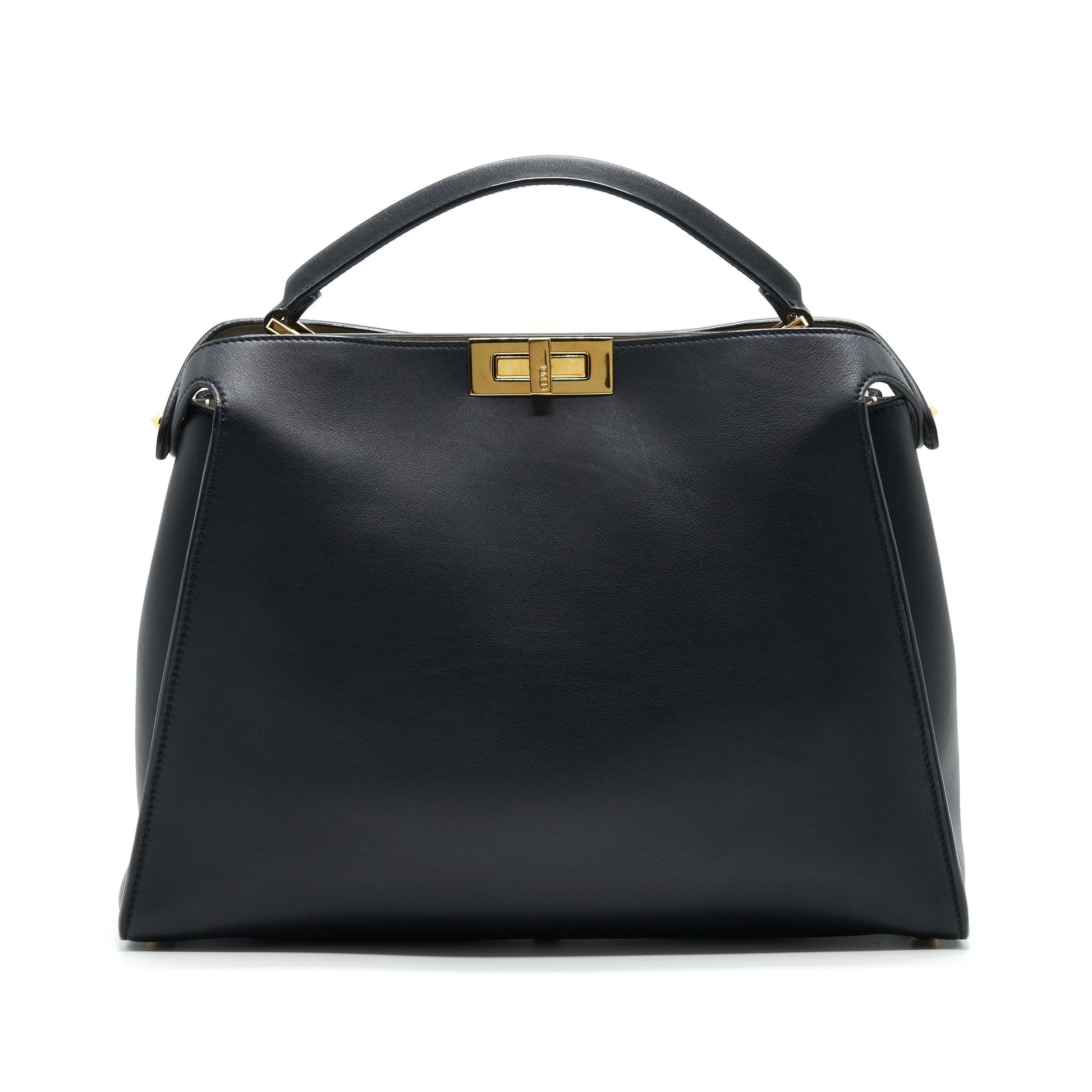 Fendi Peekaboo Purse Black Travel Bag Bag Black Ghw