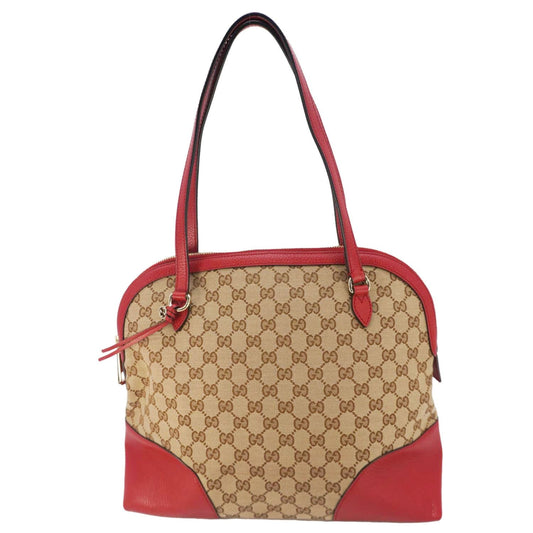 Gucci Bree Hobo Bag Canvas Red Travel Bag