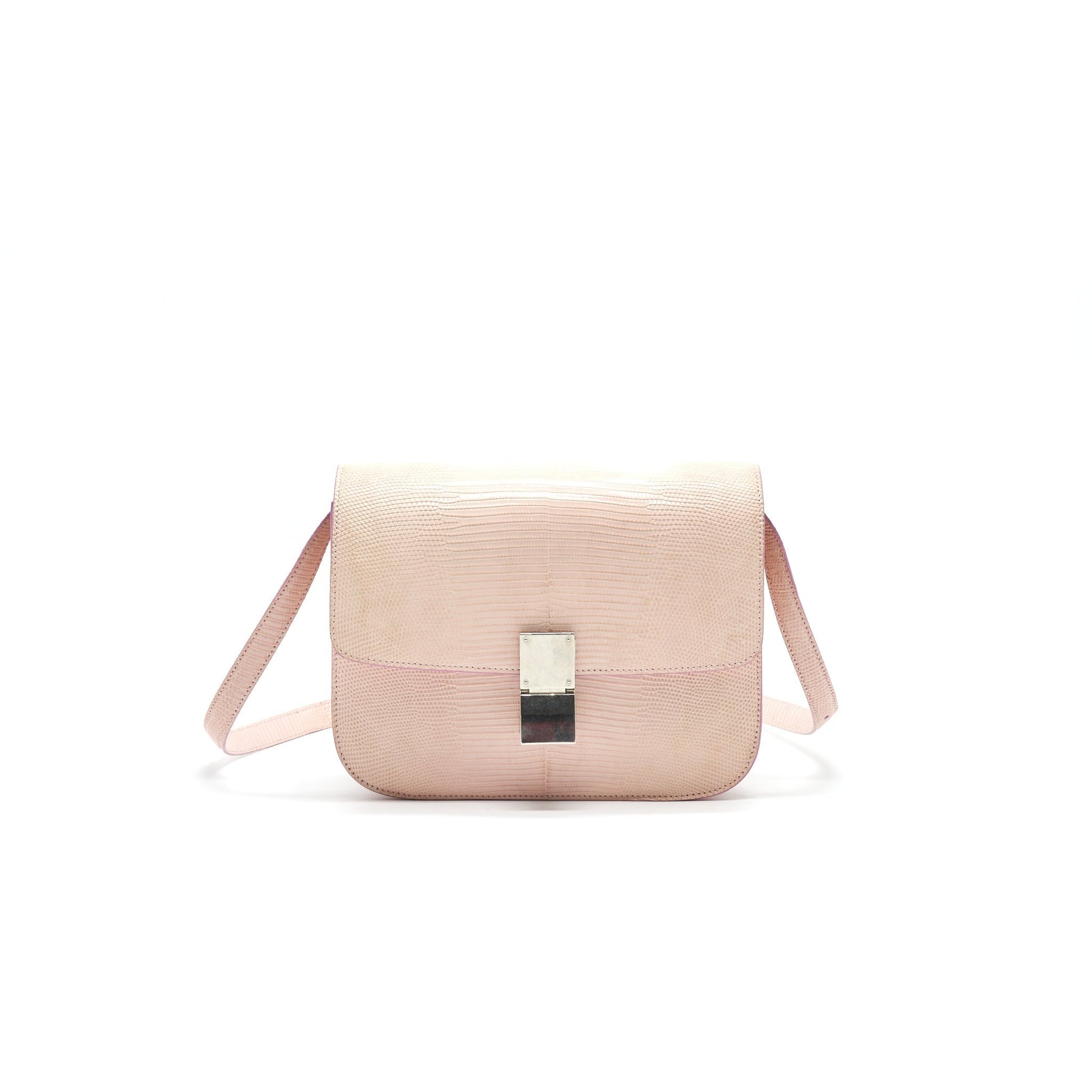 Celine Classic Purse In Lizard Light Handbag Pink Travel Bag
