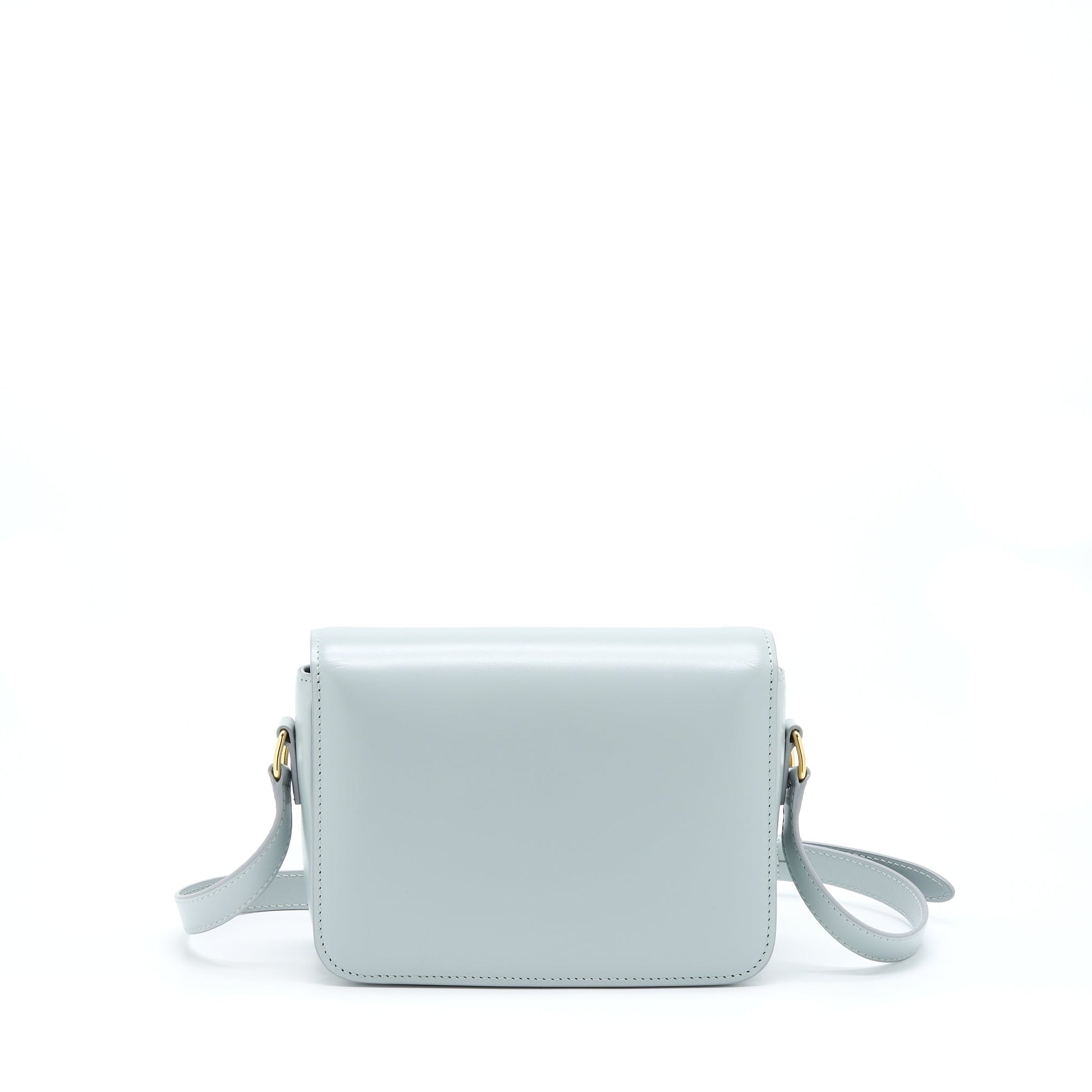 Celine Teen Triomphe Purse Calfskin Mineral Handbag Travel Bag