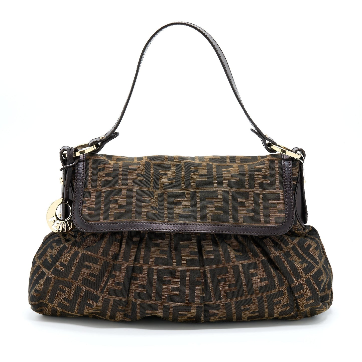 Fendi Zuuca Chef Purse Canvas Flap Travel Bag