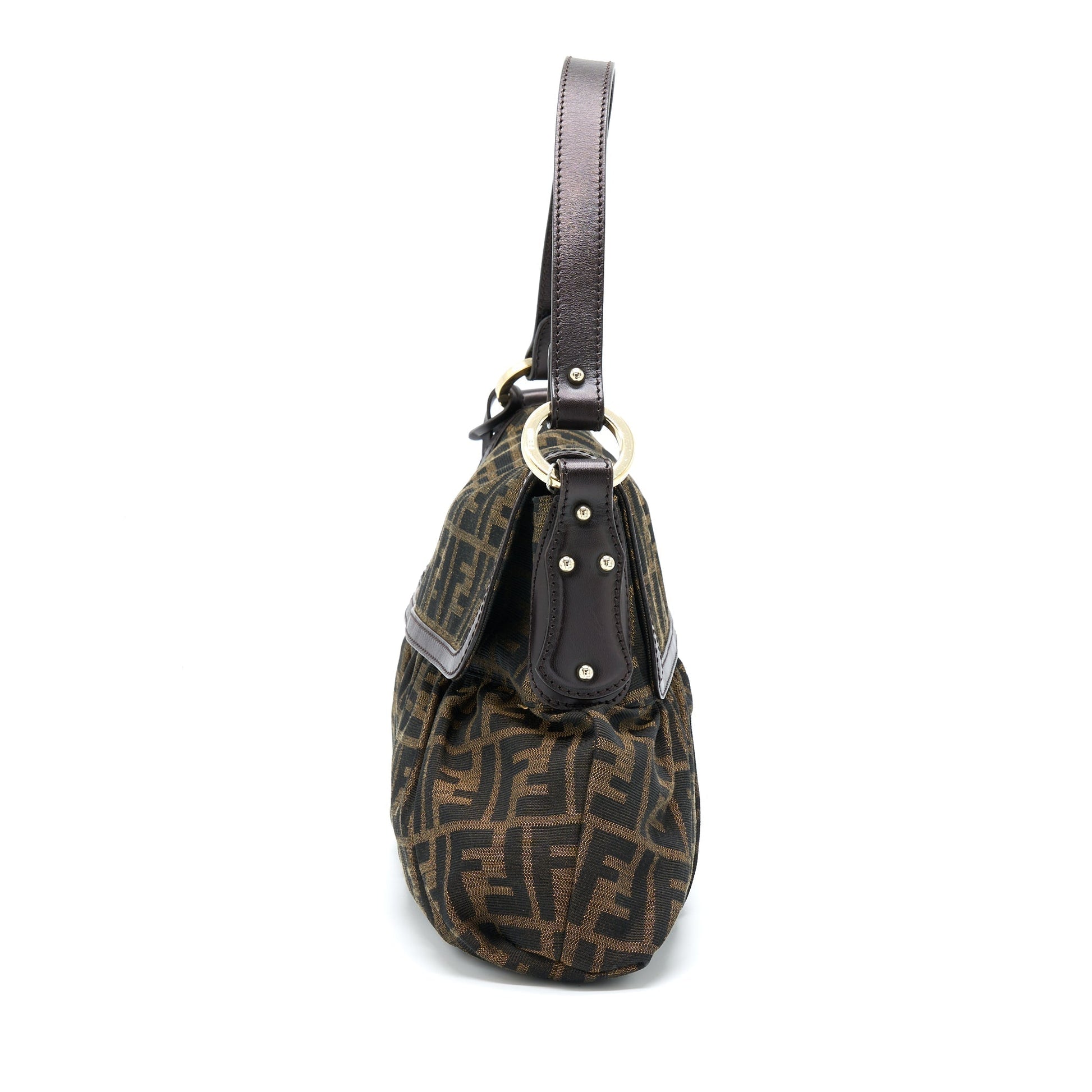 Fendi Zuuca Chef Purse Canvas Flap Travel Bag