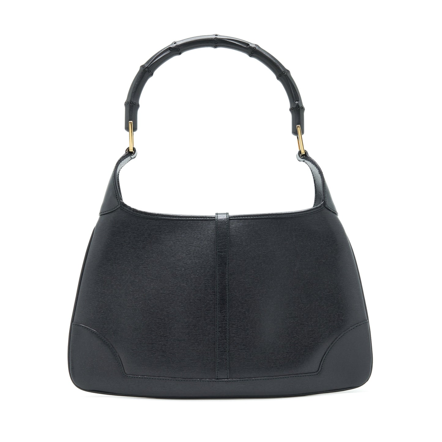 Gucci Jackie With Bamboo Handle Handbag Black Travel Bag