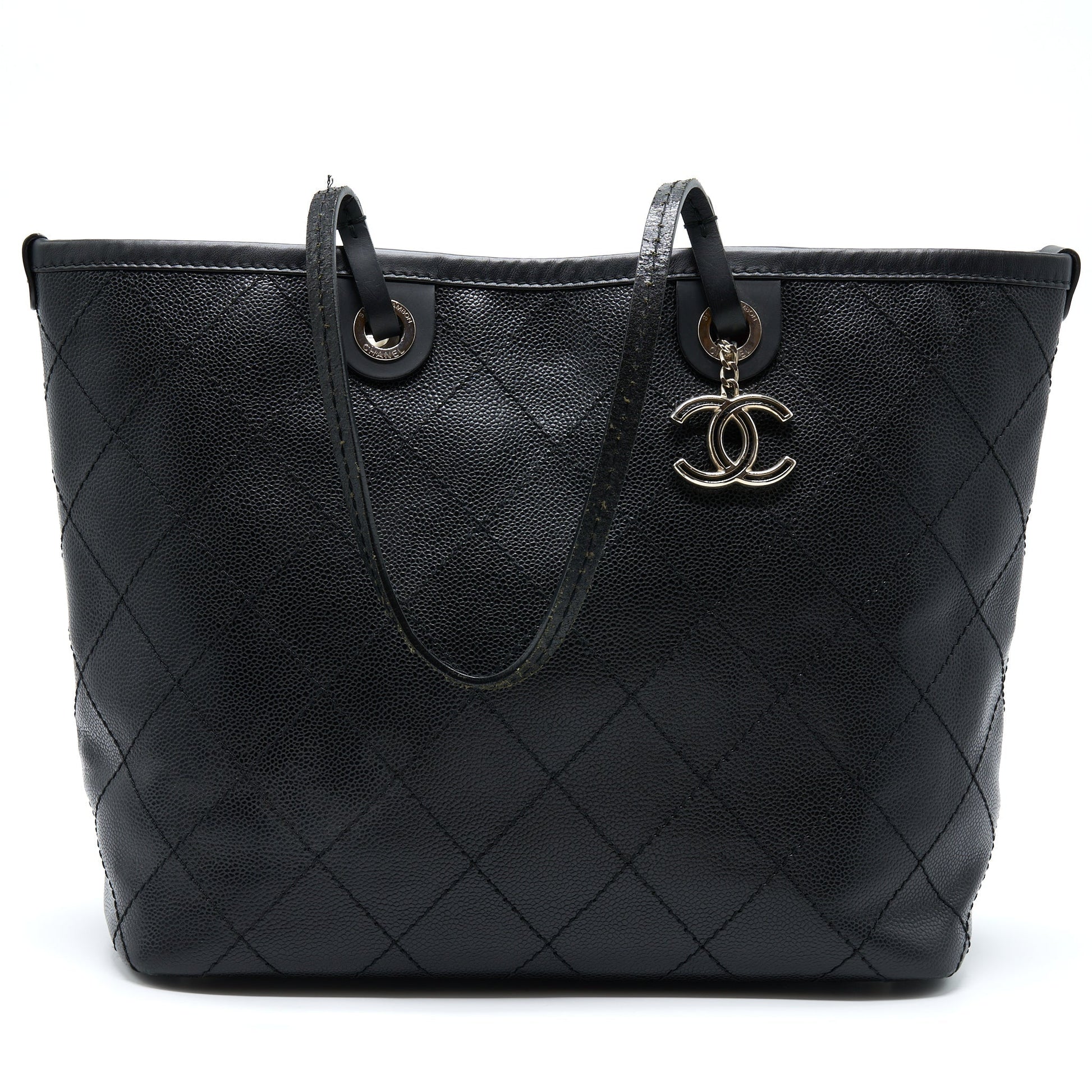 Chanel Caviar SHW Black Tote Bag