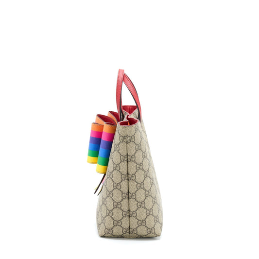 Gucci Children Supreme Multicolour Bow Tote Tote Bag