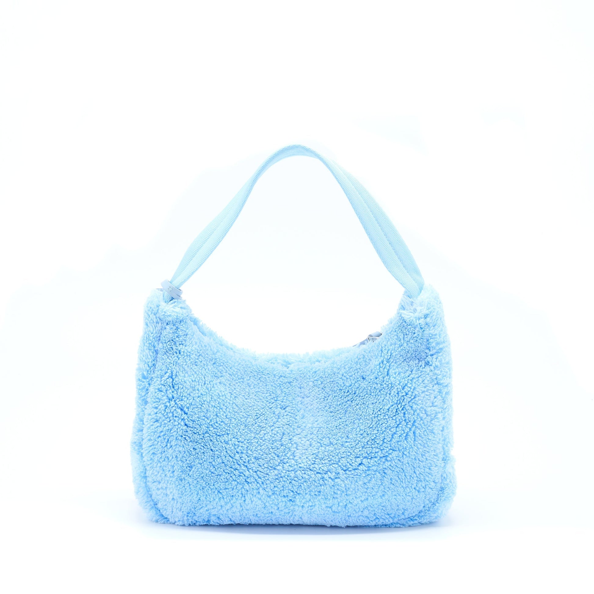 Prada Rendition Terry Purse Handbag Blue Mini Travel Bag