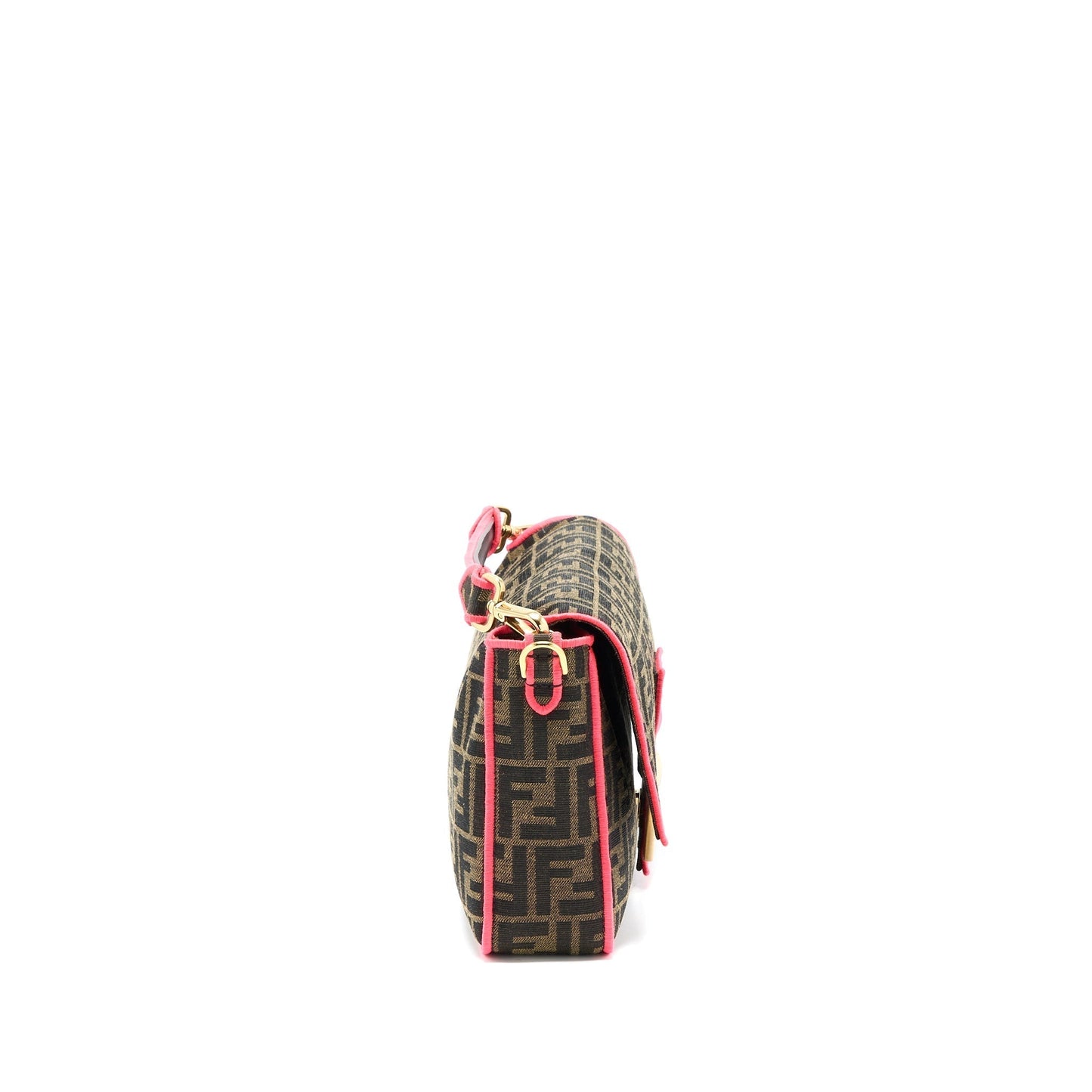 Fendi Buguette Purse Jacquard Fabric Multicolour Mini Shoulder Bag