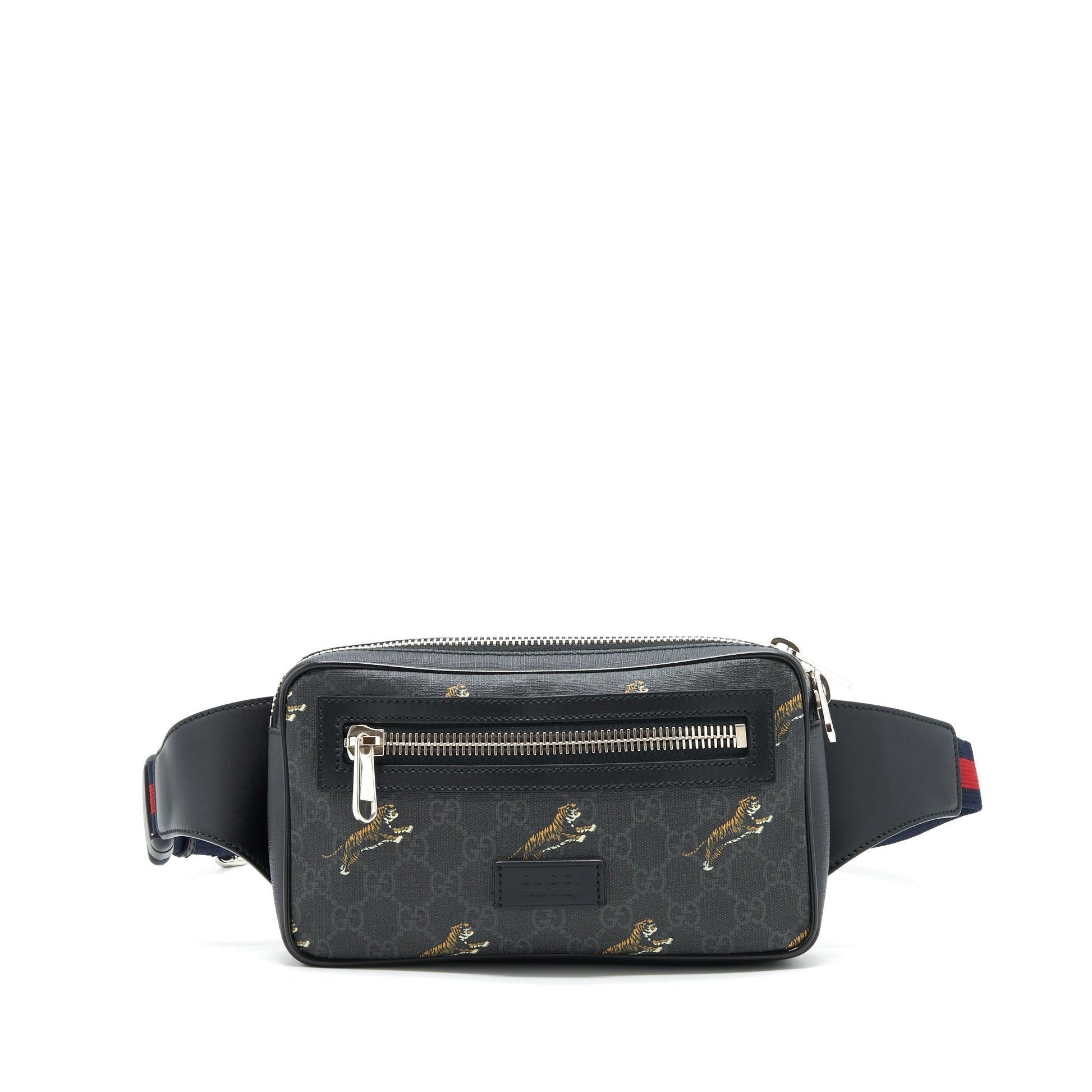 Gucci Supreme Tiger Belt Bag Shw Black Accessory