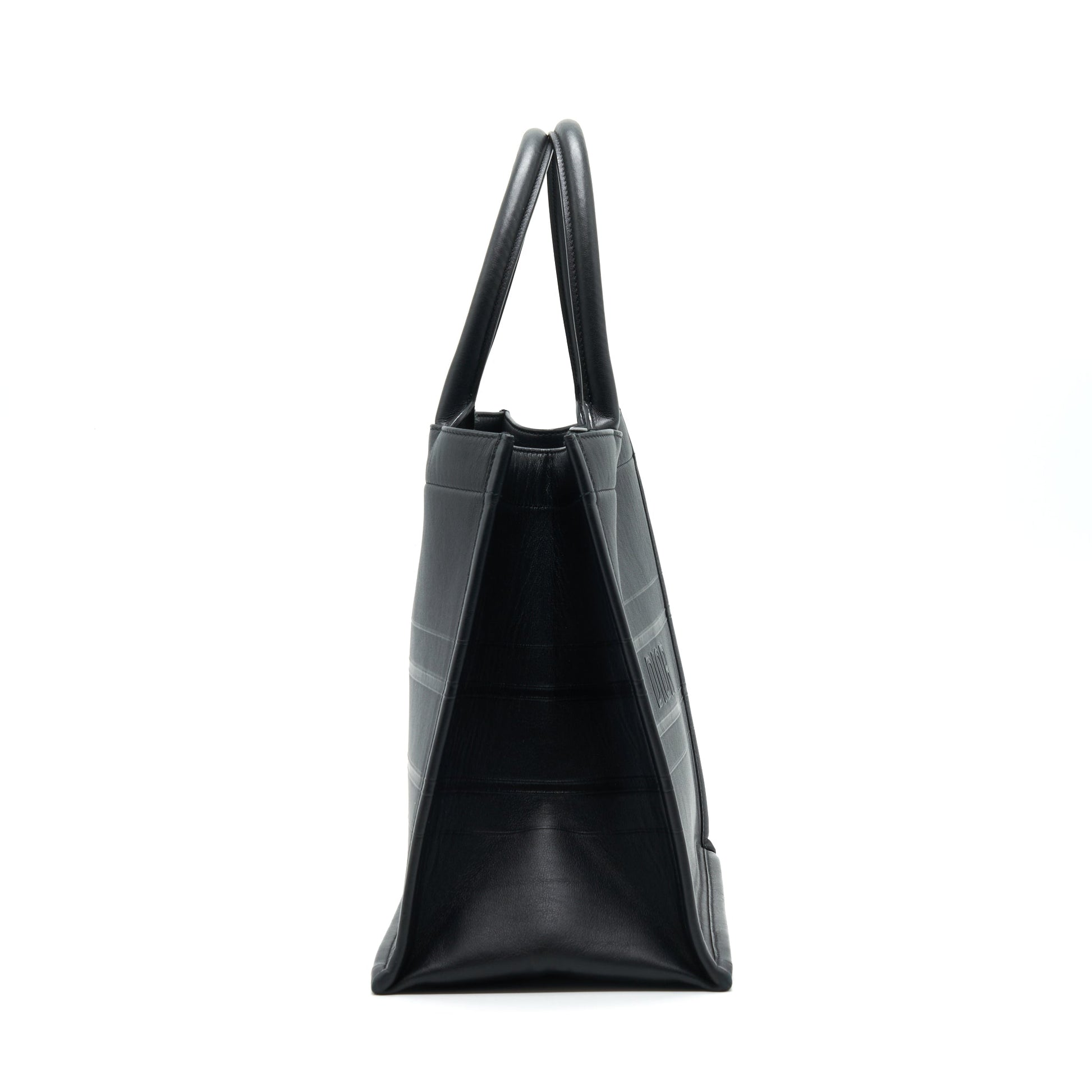 Dior Booktote Handbag Leather Black Tote Bag