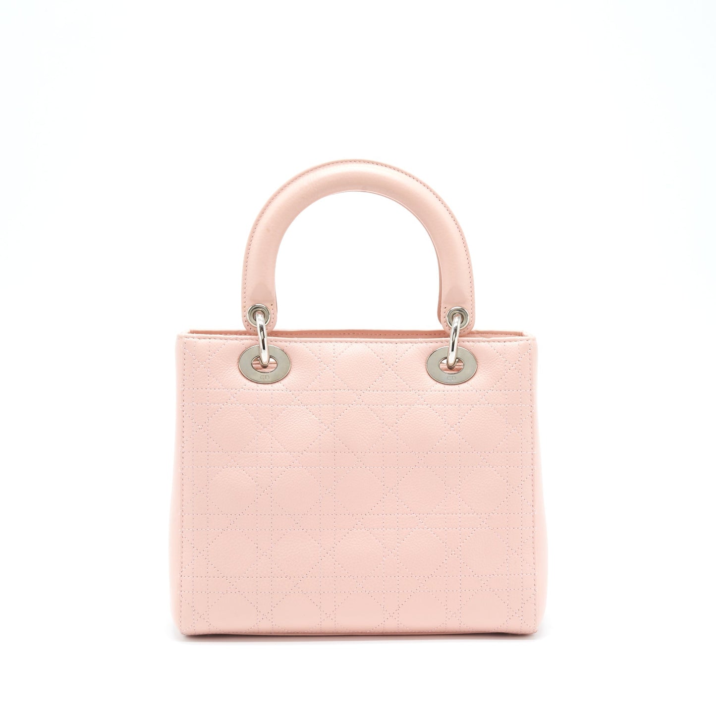 Dior Lady Calfskin Light Handbag Pink Medium Travel Bag