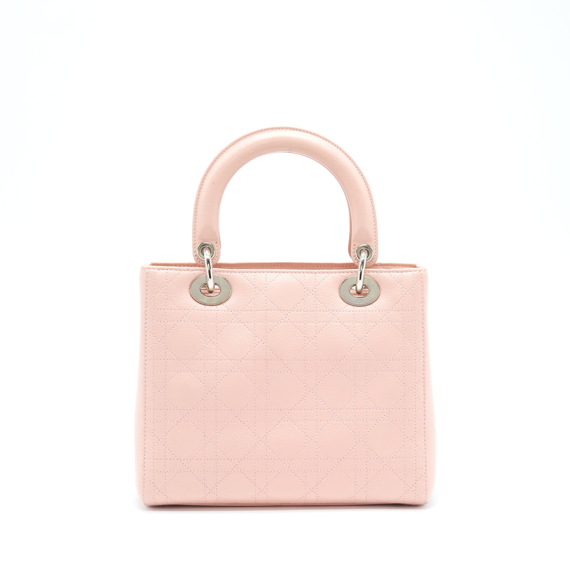 Dior Lady Calfskin Light Handbag Pink Medium Travel Bag