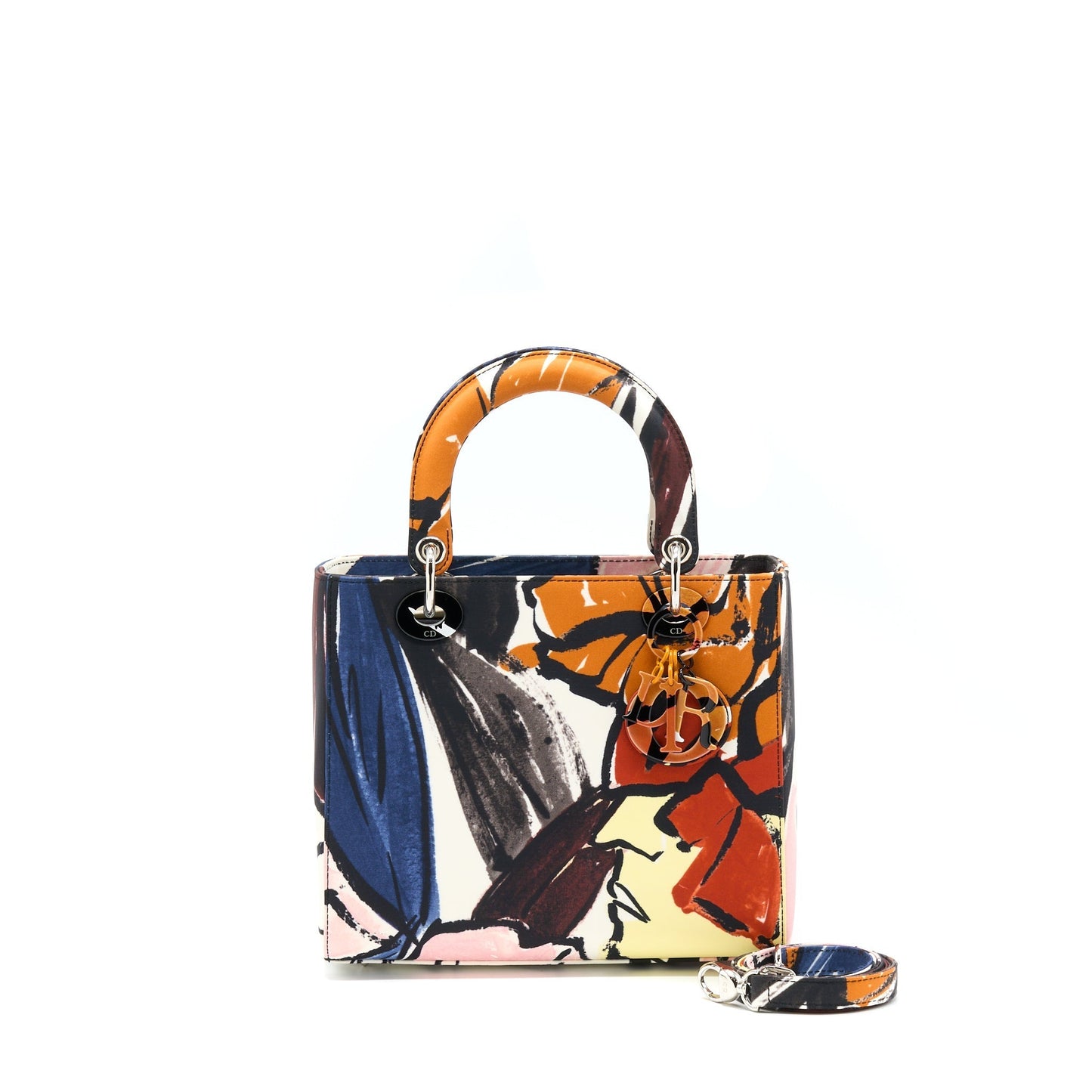 Dior Lady Graphic Multicolour Handbag Medium Travel Bag
