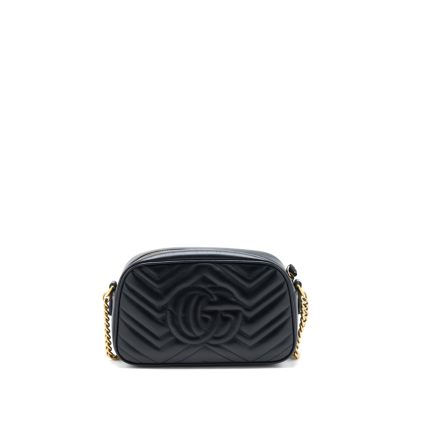Gucci Marmont Camera Shoulder Bag Calfskin Brushed Black
