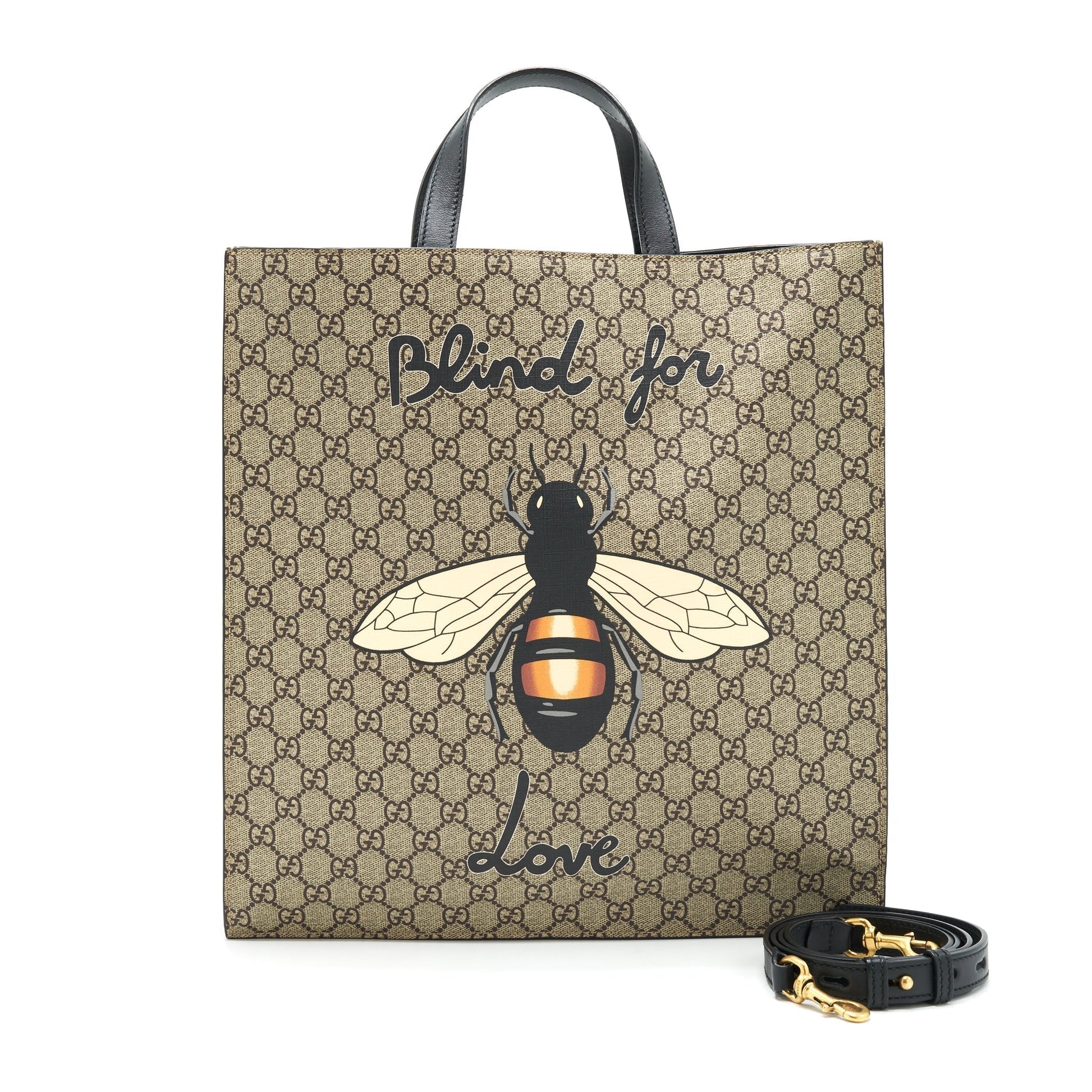 Gucci Supreme With Bee Tote Bag Canvas
