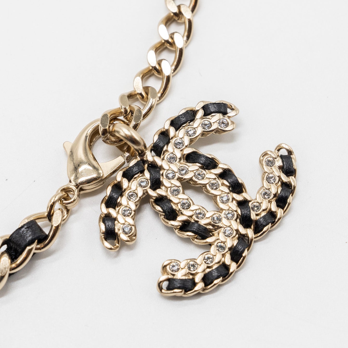 Chanel detailed CC logo belt LGHW Black