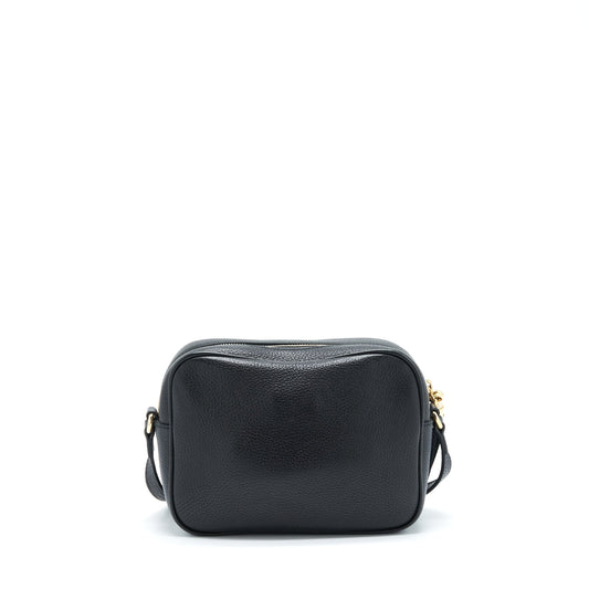 Gucci Disco Camera Bag Calfskin Black Travel Bag