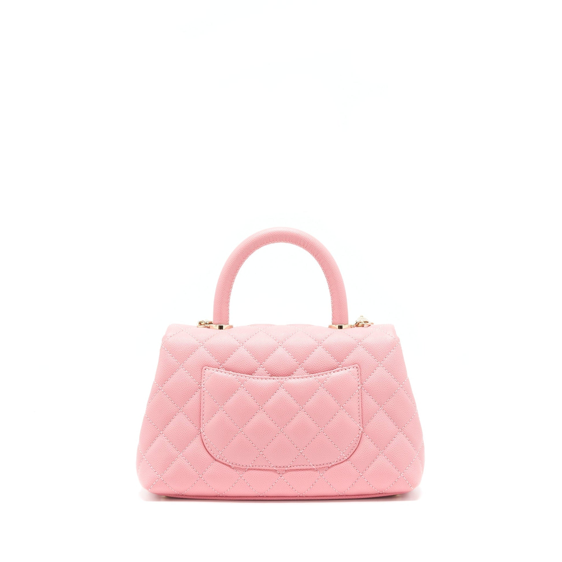 Chanel Coco Handle 24cm Caviar LGHW Pink Small Handbag