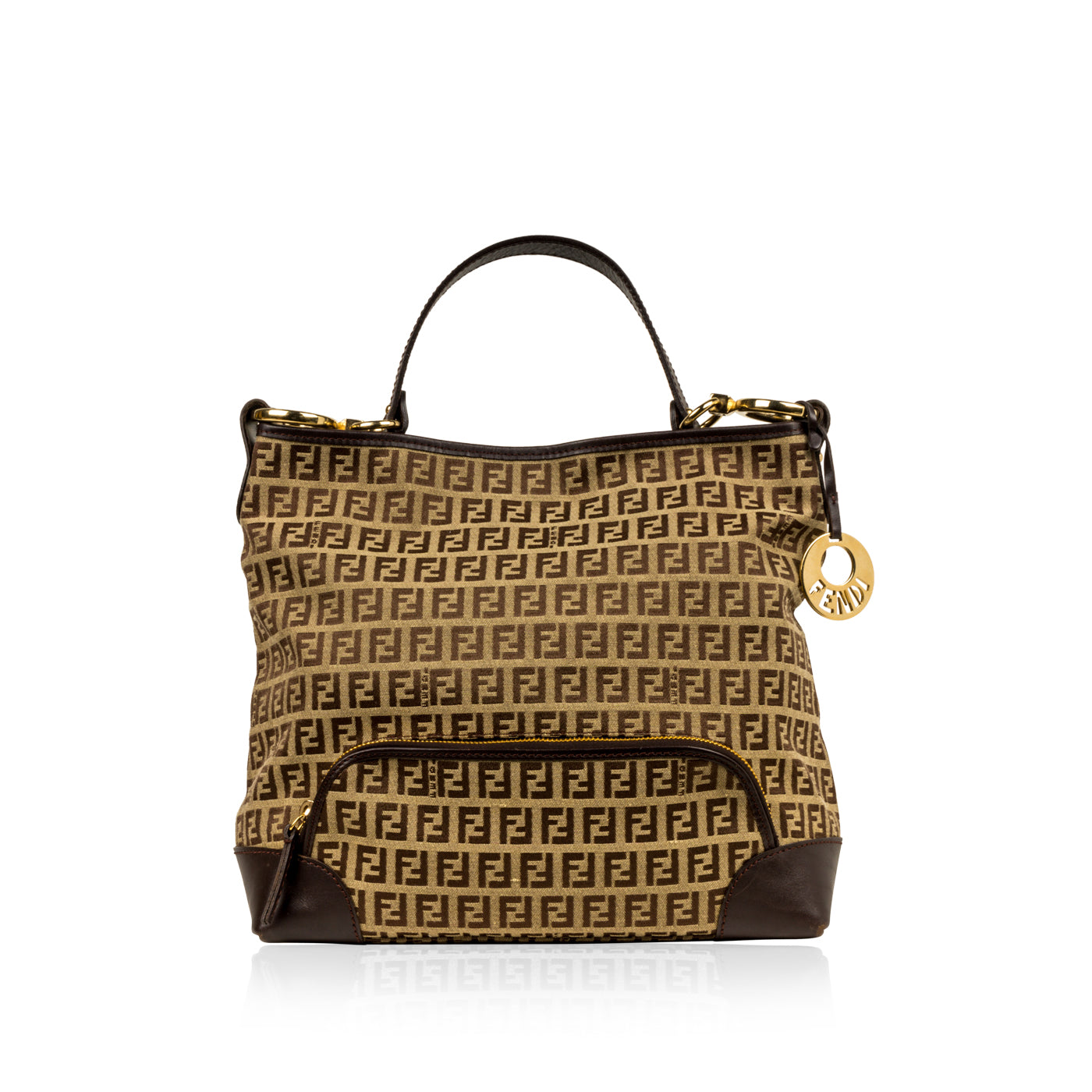 Fendi Tote Monogram Shoulder Bag