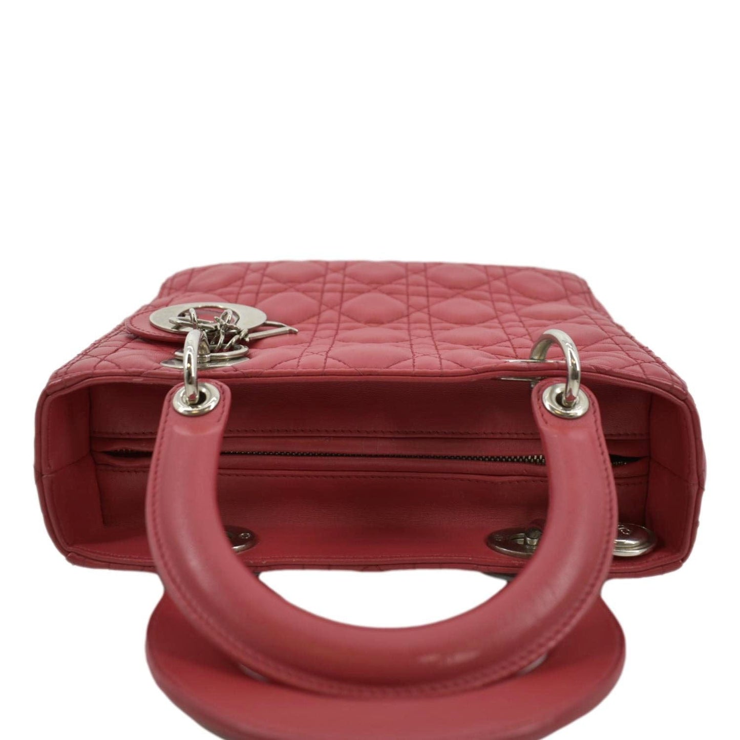 Dior Chanel Lady Cannage Shoulder Bag Lambskin Pink