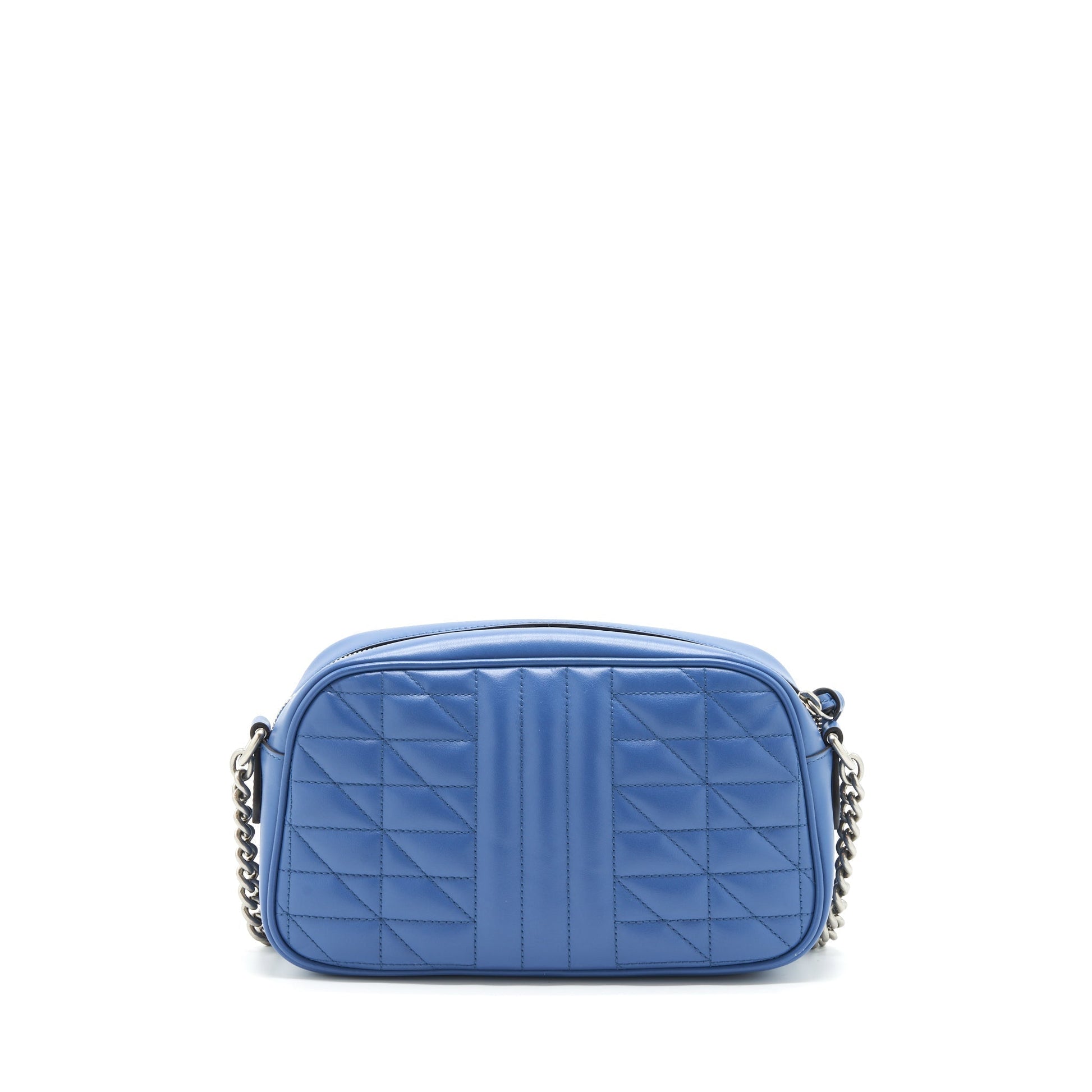 Gucci Marmont Shoulder Bag Shw Matelasse Blue