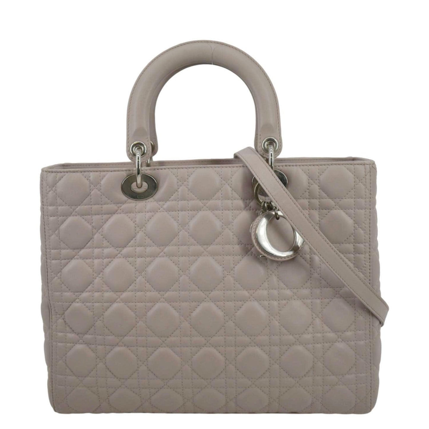 Dior Lady Large Shoulder Bag Leather Quilted