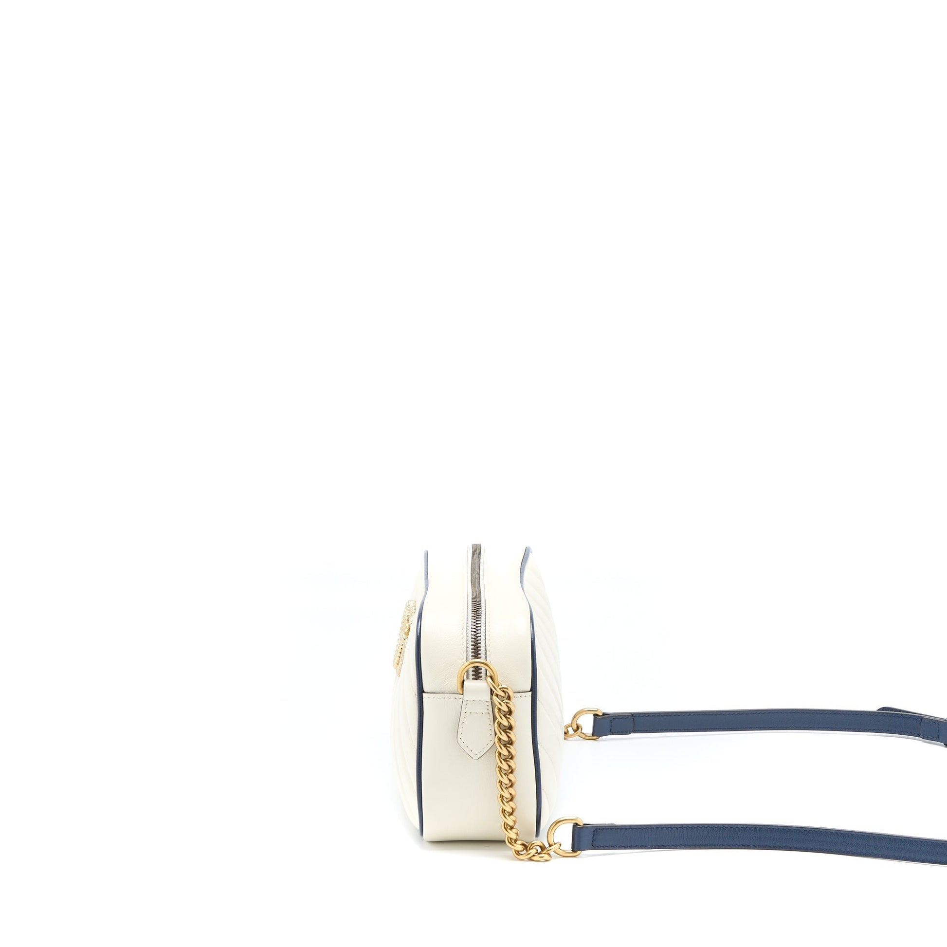Gucci Marmont Camera Bag Calfskin White Travel Bag