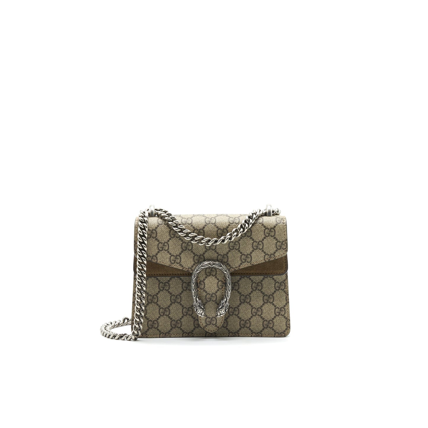 Gucci Dionysus Supreme Handbag Canvas Beige Travel Bag
