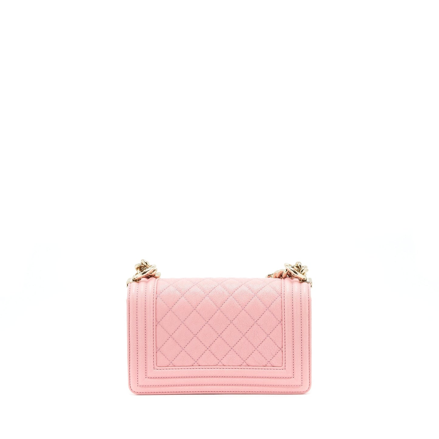 Chanel Boy Caviar Light LGHW Pink Small Handbag