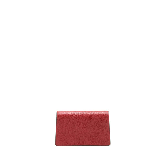 Gucci Dionysus Super Bag In Leather Red Travel Bag