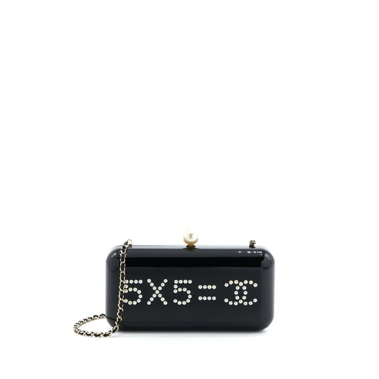 Chanel Votez Coco Evening LGHW Black Clutch Bag