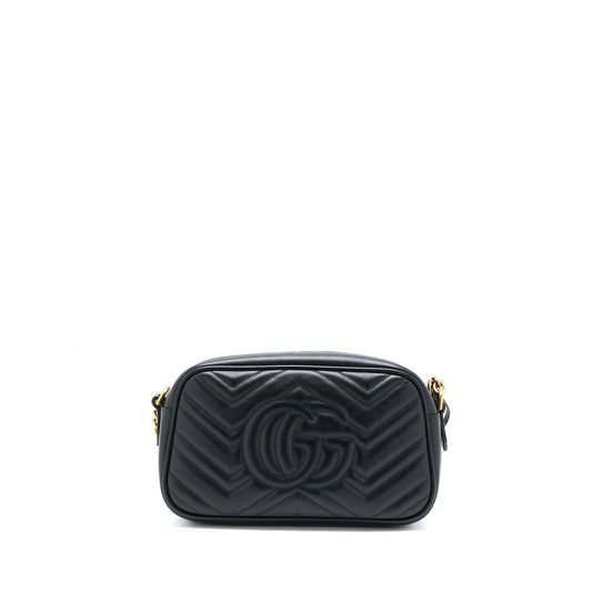 Gucci Marmont Camera Bag Brushed Black Travel Bag