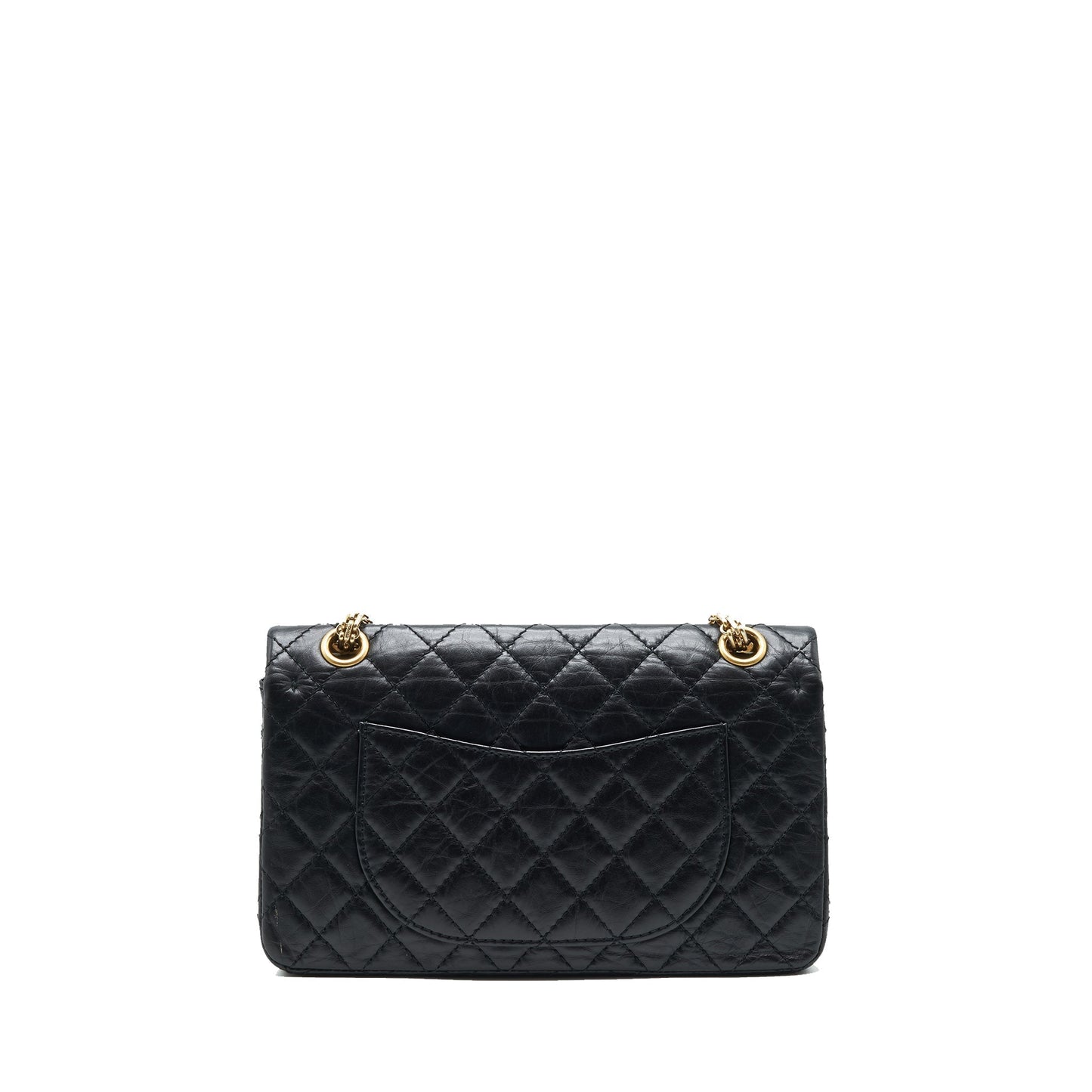 Chanel 2.55 225 reissue double flap aged Black Small Shoulder Bag