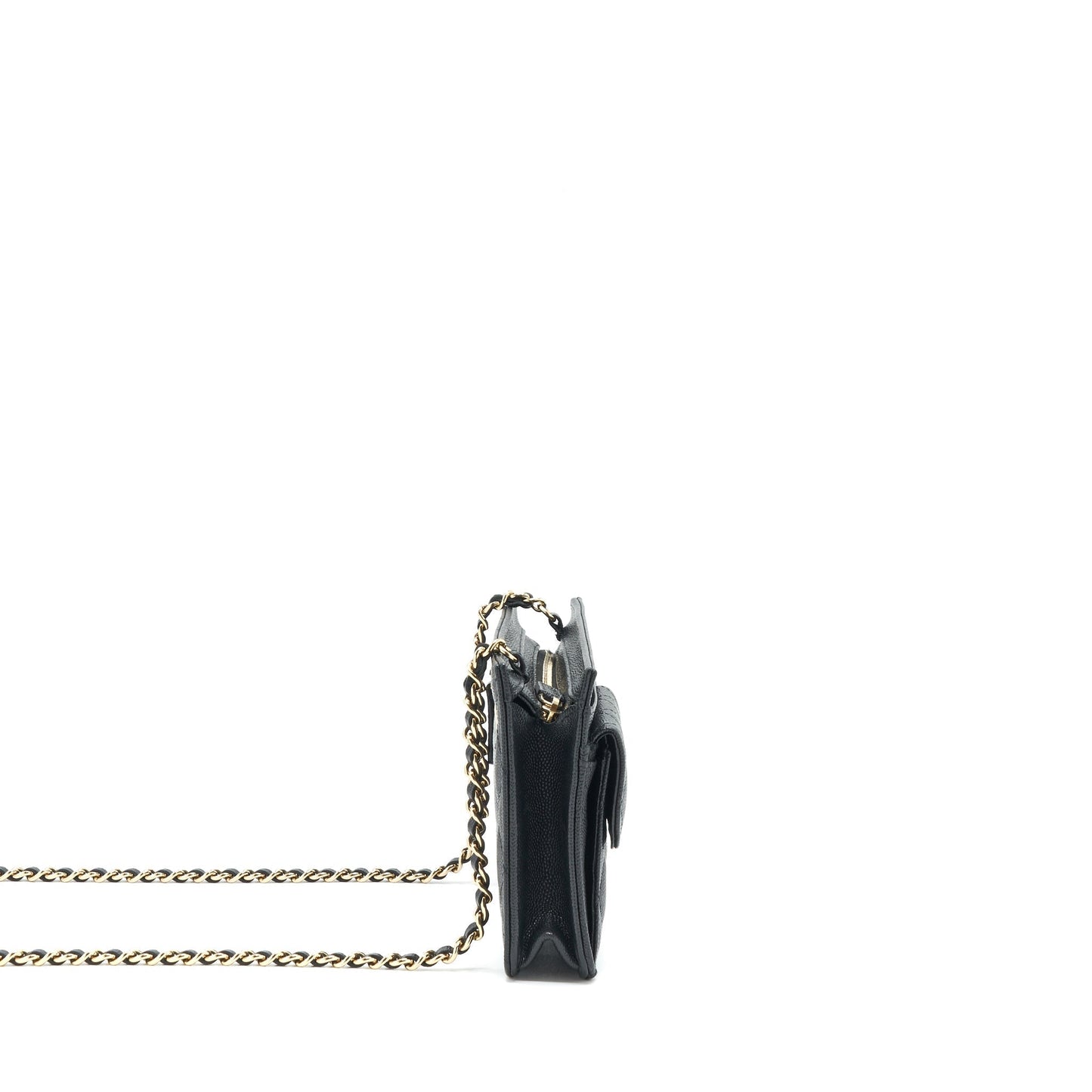 Chanel Caviar GHW Black Crossbody Bag