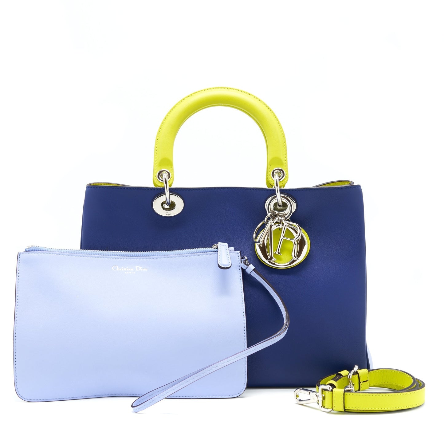 Dior issimo Tote Purse Multicoloured Handbag Blue Tote Bag