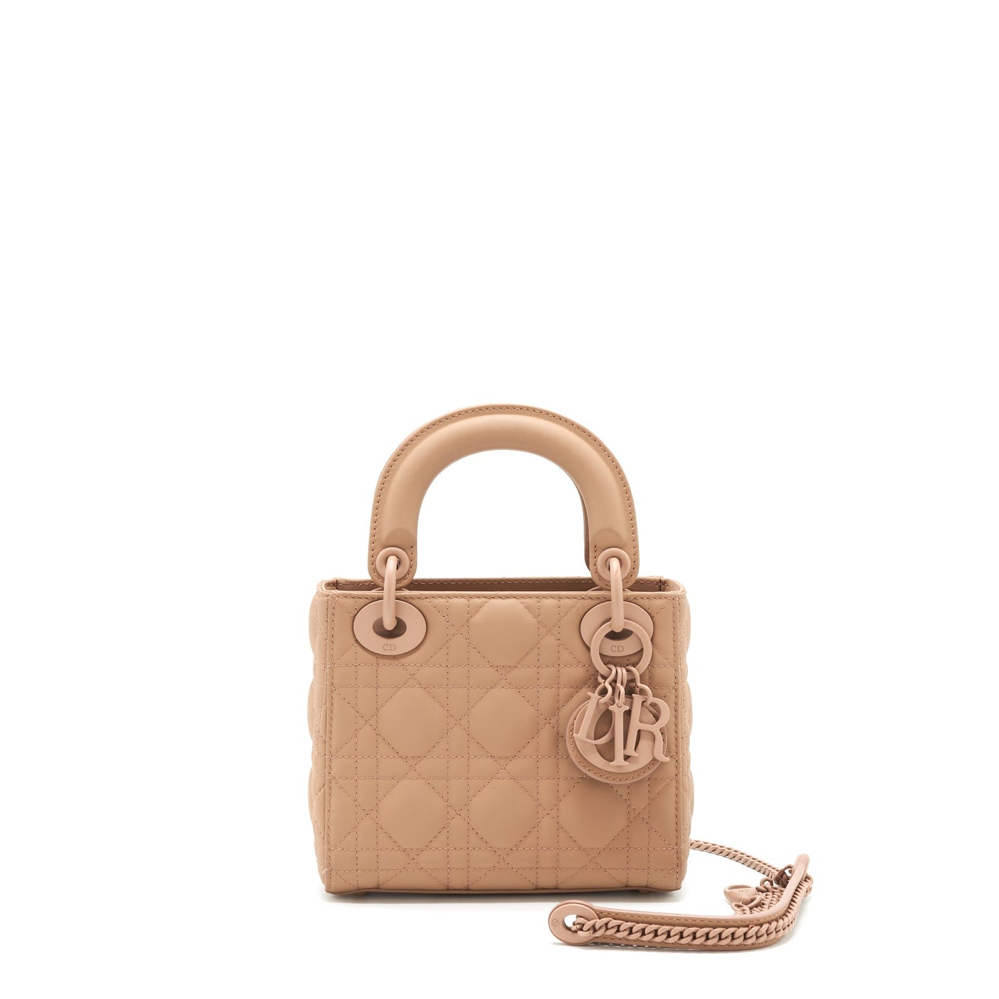 Dior Lady Blush Ultramatte Cannage Handbag Mini Travel Bag