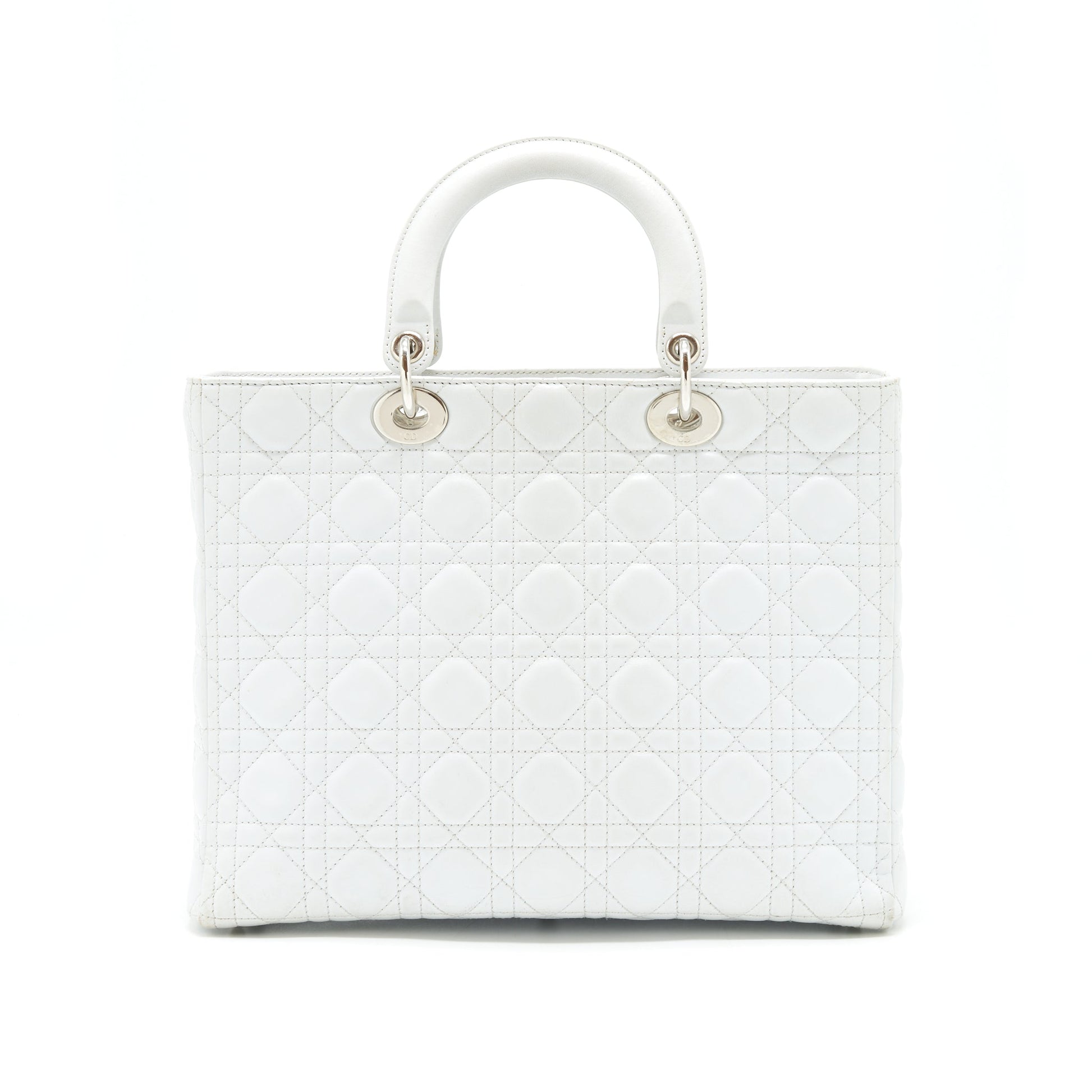 Dior Lady Purse In Handbag White Large Travel Bag