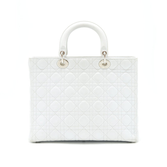 Dior Lady Purse In Handbag White Large Travel Bag
